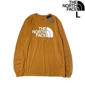 1円～!売切!【正規新品】THE NORTH FACE◆L/S HALF DOME TEE 長袖 Tシャツ ロンT US限定 男女兼用 コットン キャンプ(L)オレンジ 180902-5の画像1