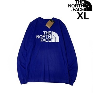 1円～!売切!【正規新品】THE NORTH FACE◆L/S HALF DOME TEE 長袖 Tシャツ ロンT US限定 男女兼用 コットン キャンプ(XL)青 180902-5