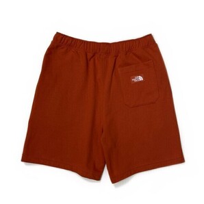 1円～!売切!【正規新品】THE NORTH FACE HERITAGE PATCH SHORT ショートパンツ スウェット US限定 ロゴパッチ アウトドア(XL)茶190110-25の画像5