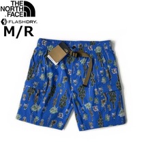 1円～!売切!【正規新品】THE NORTH FACE◆CLASS V BELTED SHORT ショートパンツ US限定 ベルト付き FLASHDRY(M)青 ボタニカル柄 190110-33_画像2