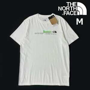 1円～!売切!【正規新品】THE NORTH FACE◆SHORT-SLEEVE CITY TEE 半袖 Tシャツ US限定 ボストン 上質 男女兼用 アウトドア(M)白 180902-15