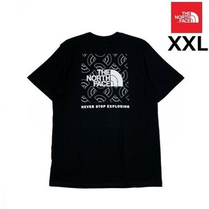 1円～!売切!【正規新品】THE NORTH FACE◆S/S BOX NSE TEE 半袖 Tシャツ US限定 ボックスロゴ グラフィック 男女兼用 登山(XXL)黒180902-15