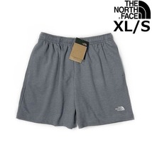 1円～!売切!【正規新品】THE NORTH FACE◆SIMPLE LOGO FLEECE SHORT ショートパンツ US限定 ロゴ刺繍 ランニング 登山(XL)グレー 190110-5_画像1