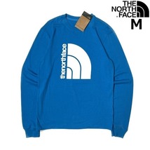 1円～!売切!【正規新品】THE NORTH FACE◆L/S COORDINATES TEE 長袖 Tシャツ ロンT US限定 立体ロゴ 上質 アウトドア(M)青 180902-5_画像1