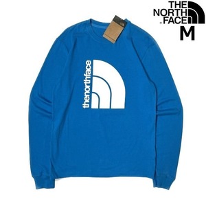 1円～!売切!【正規新品】THE NORTH FACE◆L/S COORDINATES TEE 長袖 Tシャツ ロンT US限定 立体ロゴ 上質 アウトドア(M)青 180902-5