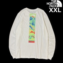 1円～!売切!【正規新品】THE NORTH FACE◆L/S GRAPHIC INJECTION TEE 長袖 Tシャツ ロンT US限定 レインボー 男女兼用(XXL)白 180902-5_画像1