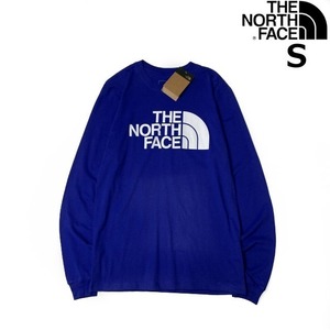 1円～!売切!【正規新品】THE NORTH FACE◆L/S HALF DOME TEE 長袖 Tシャツ ロンT US限定 男女兼用 コットン キャンプ(S)青 180902-5