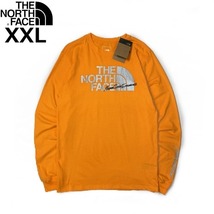 1円～!売切!【正規新品】THE NORTH FACE◆L/S GRAPHIC INJECTION TEE 長袖 Tシャツ ロンT US限定 メタリックシルバー(XXL)オレンジ180902-5_画像3