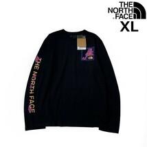 1円～!売切!【正規新品】THE NORTH FACE◆L/S CNY RECYCLED TEE 長袖 Tシャツ ロンT US限定 ボックスロゴ トラ 上質 袖ロゴ(XL)黒180902-20_画像1