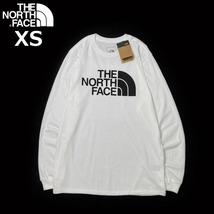 1円～!売切!【正規新品】THE NORTH FACE◆L/S HALF DOME TEE 長袖 Tシャツ ロンT US限定 ハーフドームロゴ 男女兼用(XS)白 180902-5_画像3