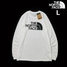 1円～!売切!【正規新品】THE NORTH FACE◆L/S HALF DOME TEE 長袖 Tシャツ ロンT US限定 ハーフドームロゴ 男女兼用(L)白 180902-5_画像1