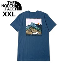 1円～!売切!【正規新品】THE NORTH FACE◆S/S GRAPHIC INJECTION TEE 半袖 Tシャツ US限定 グラフィック アウトドア(XXL)青 180902-5_画像3