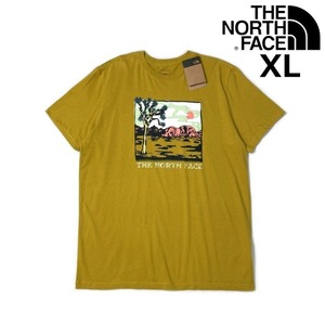 1円～!売切!【正規新品】THE NORTH FACE◆S/S GRAPHIC INJECTION TEE 半袖 Tシャツ US限定 グラフィック アウトドア(XL)黄 180902-15