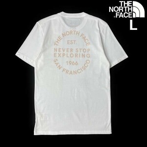 1円～!売切!【正規新品】THE NORTH FACE◆S/S STONE 66 TEE 半袖 Tシャツ US限定 1966 サンフランシスコ 男女兼用 キャンプ(L)白 180902-15