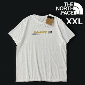 1円～!売切!【正規新品】THE NORTH FACE◆W SHORT-SLEEVE CITY TEE 半袖 Tシャツ US限定 フィラデルフィア 男女兼用 (XXL)白 180902-15