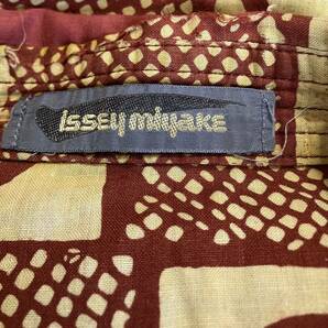 80's 筆タグ ISSEY MIYAKE イッセイミヤケ 総柄ジャケット ビンテージ 古着 アーカイブの画像3