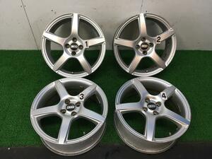 中古 アルミ ホイール 4本セット 17インチ 17×7J +38 ABA-MF16S BMW ミニ MF16S BBS センターキャップ付(BBS)　