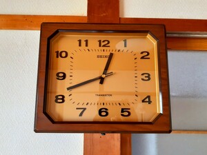 70's　SEIKO　トランジスタ　掛け時計　ミッドセンチュリー　ビンテージ　レトロ　カフェ