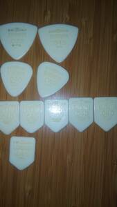 YAMAHA Yamaha nylon pick Home base Teardrop triangle used 10 pieces set Ricci -* black moa mandolin 
