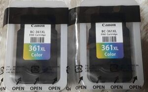 Canonインクカートリッジ BC-361XL 3色カラー ２個セット(使用期限不明)