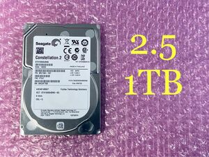 ★SEAGATE ST91000640NS★2.5 SATA 1TB HDD★使用時間:22221H,電源投入:170回