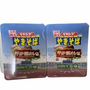 【即日発送可能】夏の甲子園ペヤングやきそば　甲子園カレー味　万代限定　2食