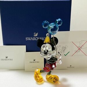 スワロフスキー 置物 SWAROVSKI ディズニー オブジェ クリスタル　ミッキーマウス5376416 プレゼント Disney
