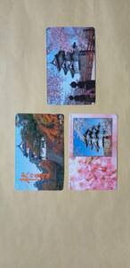 弘前城のテレホンカード　3枚