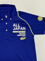 送料無料 未使用 DESCENTE 2014 全日本バレーボール選手権 ポロシャツ_画像4
