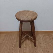 椅子　スツール　木製_画像1