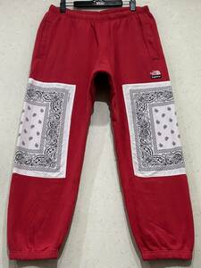 Supreme×North Face シュプリーム×ノースフェイス Bandana Sweat Pant バンダナスウェット パンツ M BJBD.E