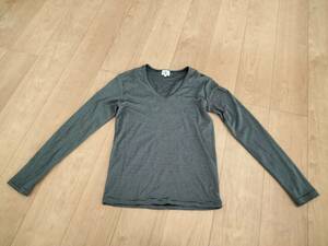  tea ke- Takeo Kikuchi tk.TAKEO KIKUCHI small pitch border long sleeve T shirt 2 M