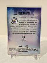 2023 Topps Chrome UEFA Rico Lewis RC Yellow Lava Wonderkids マンチェスター・シティ_画像2