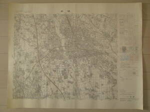 ☆2.5万分の1地形図 前橋 昭和６２年発行☆ 合併による消滅町村有り