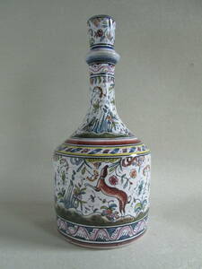 ☆ポルトガル製陶器 コインブラ Coimbra（コニンブルガ）ボトル 壺 花瓶☆送料込