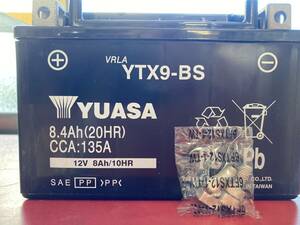 新品バッテリー　YTX9-BS