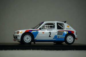 1/43 バタネン モンテ 優勝 spark Peugeot 205 T16 #2 Vatanen 1985 WRC Monte winner プジョー 205T16 T 16 グループB group B ターボ