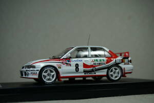 1/43 debut war monte hpi MITSUBISHI LANCER Evolution #8 Eriksson 1993 WRC Monte 4th Mitsubishi MMC Lancer Ericsson evo 