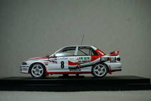 1/43 デビュー戦 モンテ hpi MITSUBISHI LANCER Evolution #8 Eriksson 1993 WRC Monte 4th 三菱 ミツビシ ランサー エリクソン エボ_画像3