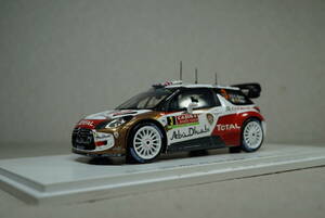 1/43 ミーク モンテ 3位 spark Citroen DS3 WRC #3 Meeke 2014 Rally Monte Carlo 3rd シトロエン Citron アブダビ TOTAL DS 3 AbuDhabi