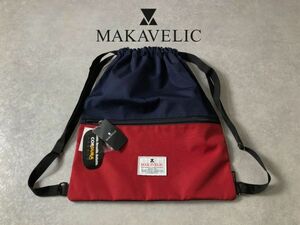 新品●MAKAVELIC●テフロン加工素材ナップサック リュック●マキャベリック