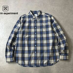 美品・定価2.6万●uniform experiment●オンブレチェック シャツ●SOPHNETの画像1