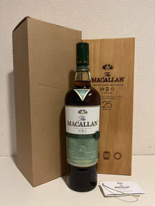 【木箱付未開栓】マッカラン 25年 ファインオーク シングルモルト スコッチウイスキー 700ml 43度 Macallan 25 Fine Oak