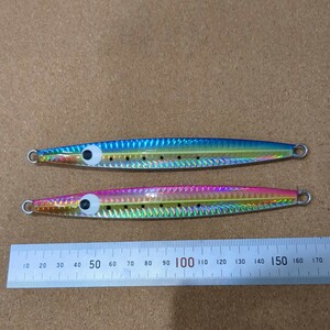 C-5570 綺麗！ GL工房 ツルジグ ロング バーチカル 160 Turu Jig Long Vertical 160 2本セット 実測161g.162g ジギングに その他同梱可！