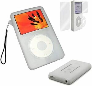 ホワイト シリコーン Classicケース スキン ケース カバー iPod classic 80GB 120GB に適用する 1