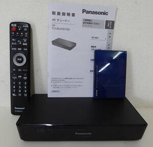 パナソニック Panasonic 4Kテレビチューナー TU-BUHD100　録画用500G外付けハードディスク他　ケーブル類一式