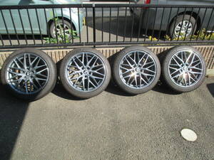 引取限定・茨城★ベンツ・BMW・VW★225/45R18オールシーズン★OZ RACING MSW50 8Jx18 H5 PCD112 ET+48★ミシュランCROSSCLIMATE