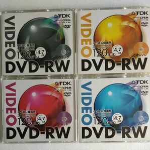 TDK DVD-RW 4.7GB 120min 4枚組
