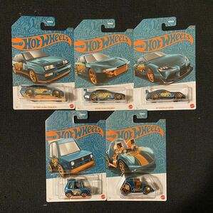 ☆ホットウィール☆2024 Hot Wheels Pearl & Chrome 56th Anniversary Case F 5台セット日本未発売 パルクロ パール &クローム シルビア