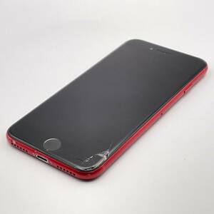  б/у товар б/у товар экран задняя сторона трещина Apple Apple iPhone 8 64GB (PRODUCT) RED SIM разблокирован .SIM свободный 1 иен из распродажа 